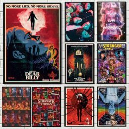 Stranger Things Saison 4 Dessin Animé Diamant Peinture Full Drill Wall Art Mosaïque Broderie Strass
