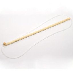Crochet tunisien afghan en bambou 6.5mm tube transparent outils de tissage pour fil 85cm(33.5