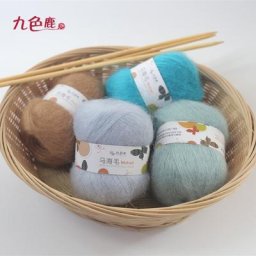 Fil de Laine Mohair pour la Main 50g/Boule pour Pull Châle Doux et Fin Livraison Gratuite