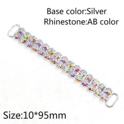 Connecteurs de Bikini en cristal strass pour femmes 2 pièces/lot 95mm boucles de décoration pour