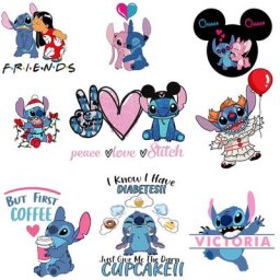 Autocollants de dessin animé Disney CAN o & Stitch transferts thermocollants pour vêtements