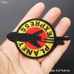 Patchs de fusée de vaisseau spatial Badges en fer pour veste Jean décoration en tissu pour