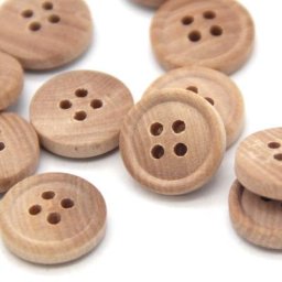 HENGC – boutons en bois marron rond naturel pour vêtements chemise pour enfants manteau décoratif