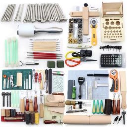 Kit d'outils de travail en cuir pour la fabrication de selle poinçon fil à coudre estampage