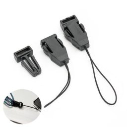 Mini Lanière en Plastique Noir 20 à 100 Pièces Tissée à la Main pour Téléphone Portable Bagage