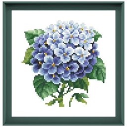 Little hidrangea – kit de points de croix petit paquet de motifs 18ct 14ct 11ct tissu fil de