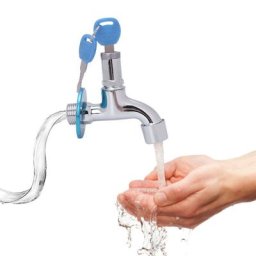 Robinet d'évier extérieur antivol avec clé de verrouillage robinet d'eau de lavage domestique à
