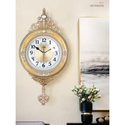 Horloge à quartz de luxe rustique moderne pendule vintage de qualité