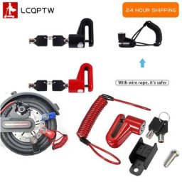 Serrure antivol pour scooter électrique freins à disque fil d'acier Xiaomi M365 vélo planche à