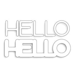 Matrices de découpe en métal Jumbo Hello Craft pour bricolage Scrapbooking carte d'album Photo