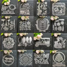Matrices de découpe en métal pour scrapbooking et carte artisanat en papier exécutif gaufrage