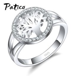 Bague en argent Sterling 925 pour femmes Bijoux de mariage Zircon AAA cadeaux de fête vente en