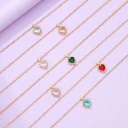 Lost Lady – collier romantique et mignon en forme de coeur de pêche bijou en alliage simple