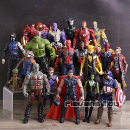 Figurines d'action Avengers Extron War Iron Man services.com America Thor Thanos SpidSuffolk