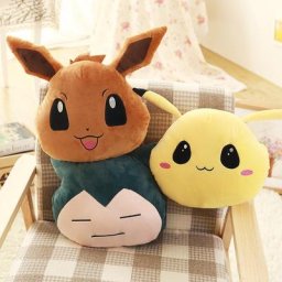 Peluche Pokemon Gengar Charizard Pikachu jouet chauffant pour les mains oreiller pour les