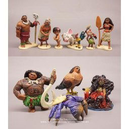 Disney Moana Princess Movie Action Figure pour enfants 5-11cm Anime Decoration PVC Collection