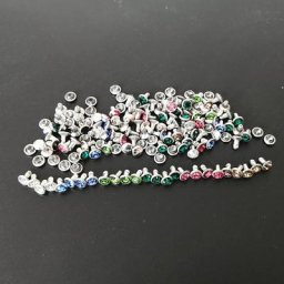 Strass multicolores 6mm 100 pièces/sac fournitures de décoration pour bricolage sac à vêtements