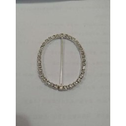Ceinture à strass ovale 5 pièces boucle de chaise couleur or ruban coulissant 50