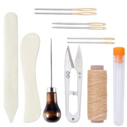NonEisLeather-Kit de reliure artisanale outils de démarrage dossier Sophia en plastique fil ciré