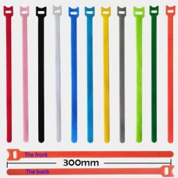 Ruban de fixation adhésif 50 pièces attaches de câble crochet magique bâton boucle ceinture