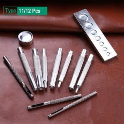 11/12Pcs Bouton Kit D'outils D'installation De BRICOLAGE Rivet À Pression Boutons Installation Main