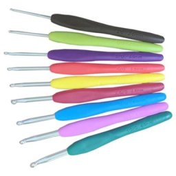 Kit de modèle de Crochet métallique mixte 9 pièces aiguilles à tricoter en aluminium TPR pour le