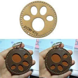 Interrupteur pendentif patte de chat en papier kraft bricolage porte-clés animaux de dessin animé