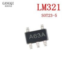 Ampli simple à faible puissance 20 pièces LM321 SOT23-5 A63A SOT23 LM321MFX SOT-23 SMD nouveau