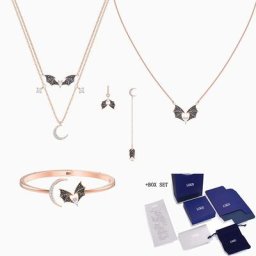 SWA – collier asymétrique motif chauve-souris nouvelle collection automne/hiver bijoux en cristal