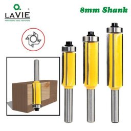LAVIE 1pc 8mm affleurant garniture mèche Z4 motif routeur mèche Top & astronomique roulement mèches