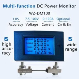 Voltmètre numérique LCD ampèremètre wattmètre tension courant puissance compteur d'énergie