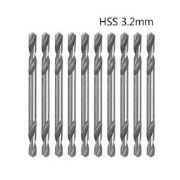 Ensemble d'outils de forage à torsion spirale à double extrémité HSS 3.2mm 10 pièces