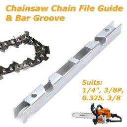 Jauge de profondeur et rainure de barre guide de fichier universel pour 1/4 ""3/8"" P 0.325 ""JOSaw