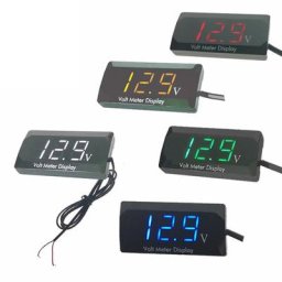 Mini Voltmètre Numérique à Affichage LED pour Voiture et Moto Panneau de Volt Testeur de Tension