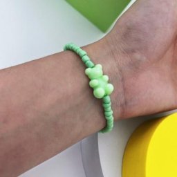 Bracelet de perles d'ours pour femmes bracelets d'animaux de bonbons colorés accessoires de bijoux