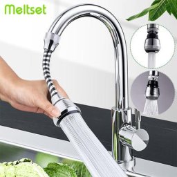 Tête de buse de robinet à économie d'eau rotative à 360 degrés aérateur universel réglable