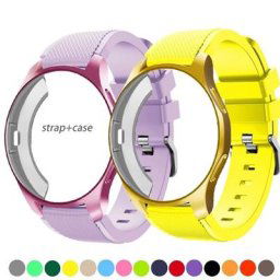Bracelet de montre + étui de protection pour Samsung Galaxy Watch 3 41mm 45mm Gear S3 Frontier