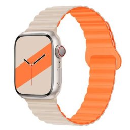 Bracelet magnétique en Silicone pour Apple watch 44mm 40mm 45mm 41mm 38mm 42mm 44 45mm iWatch