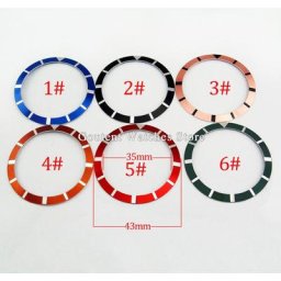 GOTENT-Insert de lunette de montre en aluminium 43mm 46mm