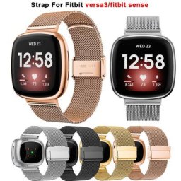 Milan – Bracelet de montre en acier inoxydable en métal pour Fitbit Sense Versa 4 3