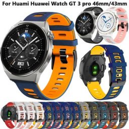 Bracelet souple en silicone pour Huawei Watch GT2 3 Pro Honor Magic 2 46mm 42mm 43mm 22mm