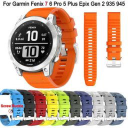 Bracelet de montre en Silicone 22mm 1:1 libération rapide officielle pour Garmin Fenix 7 6 6Pro