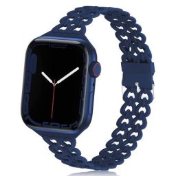 Bracelet en Silicone pour apple Watch 44mm 40mm 45mm 41mm 40 44mm accessoires respirants pour