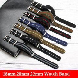 Bracelet de montre en Nylon élastique pour Seiko Rolex 18mm 20mm 22mm bracelet de rechange pour