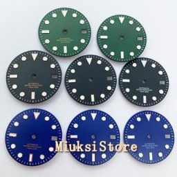 NH35 – cadran de montre avec fenêtre de Date cadran stérile noir vert bleu rose pour NH35