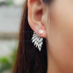 Boucles d'oreilles en alliage vintage pour femmes ailes d'ange féminines boucles d'oreilles en
