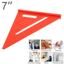 Règle triangulaire multifonctionnelle angle droit angle carré résistant à 45 outil de mesure de