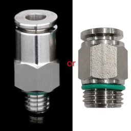 Connecteur pneumatique entièrement métallique en acier inoxydable SUS 304 raccords G1/8 "" / M6 pour