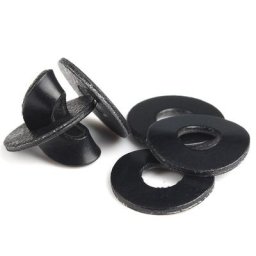 Rondelles souples en PVC pour vis joint en plastique souple isolation noire plat rembourré M2