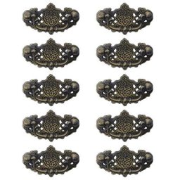 Poignées de tiroirs en Bronze Antique 10 pièces style Vintage pour placard de cuisine chambre à